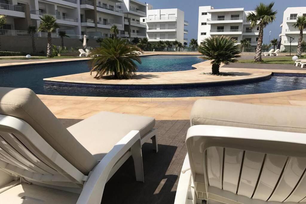 Dar Bouazza Luxueux Appartement Avec Vue Sur Mer Interdit Pour Couple Muslmans Non Marie エクステリア 写真